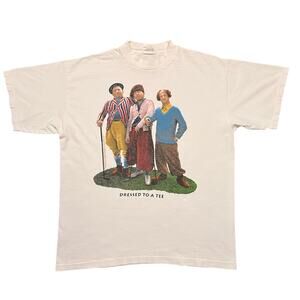 The Three Stooges Dressed To A Tee Vintage USA Graphic T-Shirt Mens Size X-Large